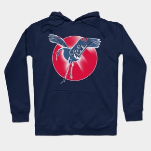 Tribal Ainu Crane Dancer Hoodie